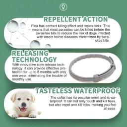 Colar anti-pulgas extensível para animais de estimação, colar anti-pulgas e tick, filhotes e gatos personalizados, anti-pulgas para cães grandes - Image 4
