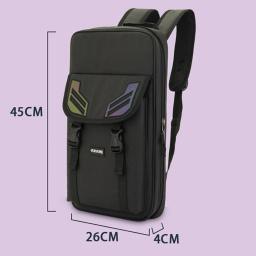Baquetas Mochila Carry Case, estojo de armazenamento, acessórios de baqueta, bolsos, dois compartimentos, alças duplas - Image 6