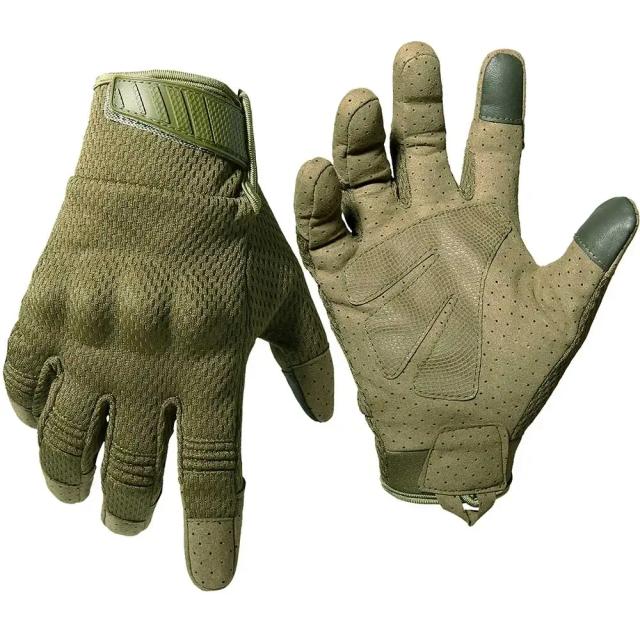 Luvas Táticas Camufladas de Dedo Completo para Esportes e Aventura: Airsoft, Ciclismo, Paintball, Caça e Mais