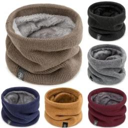 Aquecedor de pescoço tricotado para homens e mulheres, cachecol esportivo, gola grossa à prova de frio, capa facial, corrida, caminhada, patinação, moda, inverno - Image 1