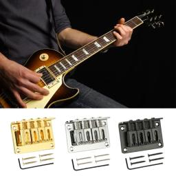 Peça substituição da ponte guitarra 4 cordas com chave para guitarra elétrica Cigarbox - Image 1
