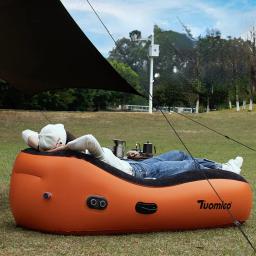 Colchão inflável automático ao ar livre, Camping cama de dormir, sofá de praia portátil, lancheira, almofada do agregado familiar, carro reclinável - Image 1
