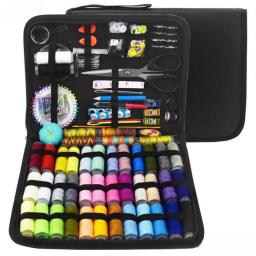 Portátil Kit De Costura Cor para Iniciantes, Suprimentos De Costura e Acessórios, Fio De Agulha, Viagem SCIs, Adulto, 226 Pcs - Image 4