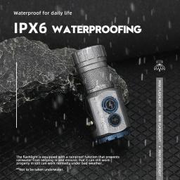 USB Recarregável RBG Lanterna LED, Poderoso Mini EDC, Lanterna Tática, 18350 Bateria, Acampamento ao ar livre, Tocha de Pesca, 2000LM, Uso em 18350 - Image 6