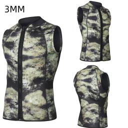 Camuflagem Neoprene Mergulho Vest para Homens e Mulheres, 3mm Wetsuit, Shorts Pesos, Fato de Natação Sem Mangas, Colete de Pesca Surf, Drop Ship - Image 1