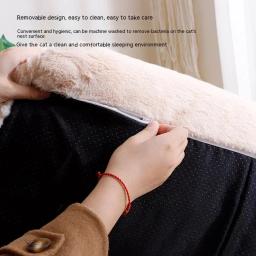 Cama de gato macia luxuosa lavável, sofá lavável, confortável cama de cachorro de pelúcia, ninho para cães médios e grandes - Image 5
