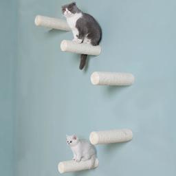 Suporte de parede para gatos, arranhador, sisal, corda, árvore, para animais de estimação, escalada, torre, brinquedo, móveis para gatos - Image 6