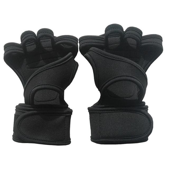 Luvas de Treino para Levantamento de Peso com Envoltórios de Pulso e Aderência Ideal para Exercícios de Ginástica e Treinamento Cruzado
