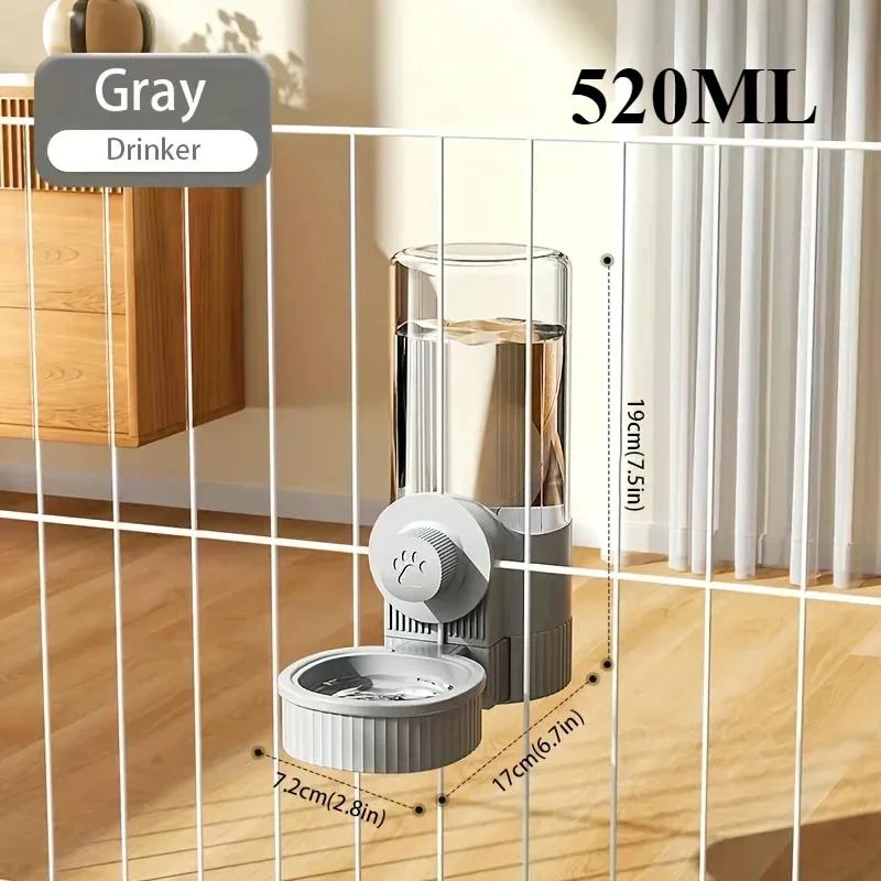 Alimentador automático do animal de estimação da gravidade Auto Waterer Suprimentos de água Gaiola suspensa Bacia do cão Tigela de gato Alimentador automático Novo - Image 1