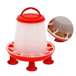 Balde Alimentador de Pato de Frango com Perna, Fonte De Alimentos De Aves, Chick Hen Lid Handle Feeding, Rega Suprimentos, 1.5kg, Novo - Image 2