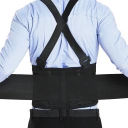 Cinto de suporte lombar para costas, cinta lombar com suspensórios removíveis, cinto de suporte para parte inferior das costas para levantamento e trabalho pesados - Image 3