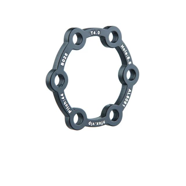 Junta de Flange Universal 2-5mm para Disco de Freio de Bicicleta c/ 6 Furos - Modifique e Melhore!