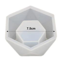 Moldes poligonais de silicone para vaso suculento, vaso, molde de argila, artesanato DIY, 3 estilos, artes do formulário - Image 1