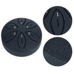 Aço Tongue Rain Drum Mini Hand Pan tambores com baquetas, percussão instrumentos musicais, acessórios de bateria, 3 ", 6-Tone - Image 5