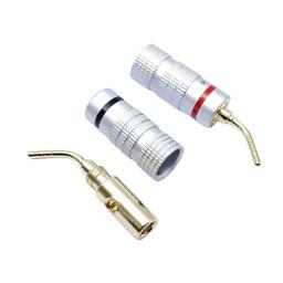 Som Musical 2/8/12/24 Peças Banhado A Ouro 4mm Banana Plug Pin Tipo Áudio Speaker Fio Adaptador Cabo Conector Banana Para Vídeo - Image 3
