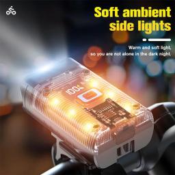 T6 led luz dianteira da bicicleta farol recarregável brilhante mtb estrada cabeça lâmpada led ciclismo lanterna para equitação noturna - Image 2