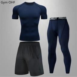 roupas masculinas conjuntos masculinos kimono jiu jitsu rashguard Homens correndo esporte camiseta roupas esportivas secagem rápida masculino ginásio fitness jogging treinamento yoga leggings treino masculino terno - Image 4