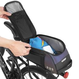Impermeável bicicleta traseira Rack Bag, portador de bicicletas, ciclismo rack traseiro, grande capacidade, mountain bike - Image 2
