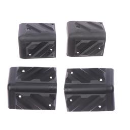 Ângulo direito plástico preto arredondado protetor, alto-falante cantos, guitarra amplificador palco, armários acessórios, novo, 2pcs - Image 1