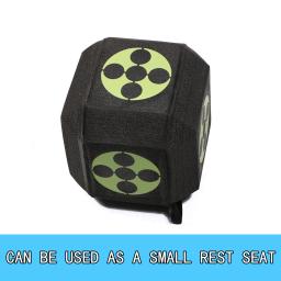 3d tiro com arco bloco alvo 8.6 "cubo auto recuperação expe caça tiro alvo pedaço em camadas alvo preto 22cm para todas as setas - Image 3