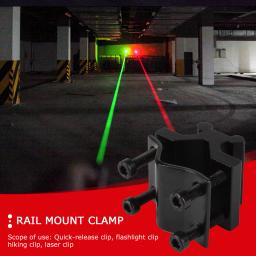 3-30 pces ajustável bipod adaptador com 20mm trilho barril tubo de montagem para picatinny weaver escopo lanterna laser vista tocha clipe - Image 2