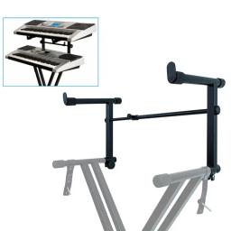 Suporte de teclado ajustável X Shaped, Suporte de teclado resistente, Rack de desempenho musical com alças de bloqueio - Image 4