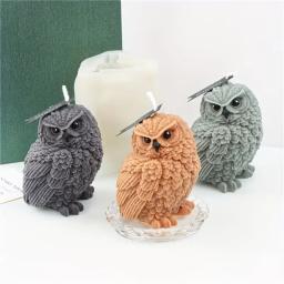 3D Coruja Forma Vela Moldes De Silicone, Resina Aromaterapia Velas, Sabão De Cera Artesanal, Artesanato De Decoração Para Casa - Image 6