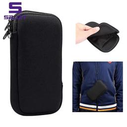 Saco do telefone móvel do neopreno, Bolsa portátil, Saco pequeno do armazenamento para o curso, Acessórios digitais, Estojo do cabo, Suporte do fone de ouvido - Image 3