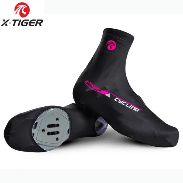 Copriscarpe da ciclismo MTB X-TIGER professionale in Lycra 100% Quick Dry per uomini, sneaker ad alte prestazioni per bici da corsa