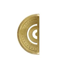 Metal Brass Copper Transferidor, Ferramenta de Medição e Desenho, Material Educacional Escolar para Matemática, 0-180 Graus - Image 4