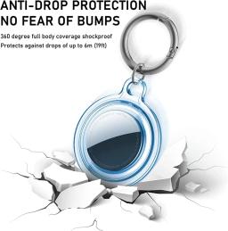 Suporte para estojo macio para Apple Airtag, Aterproof Anti-Lost Keychain, Capa protetora completa, Coleira para cães e gatos - Image 3