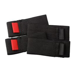 Shiqian carretel de linha de pesca de 4 peças/saco com flexível preto e vermelho elástico protetor de carretel de pesca polia acessórios s m l ll conjunto - Image 5