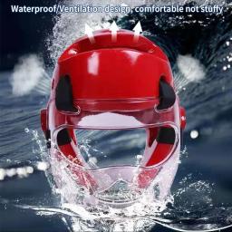 Profissional protetor de cabeça de taekwondo capacete mma muay thai boxe taekwondo karate guarda cabeça wtf kickboxing - Image 3