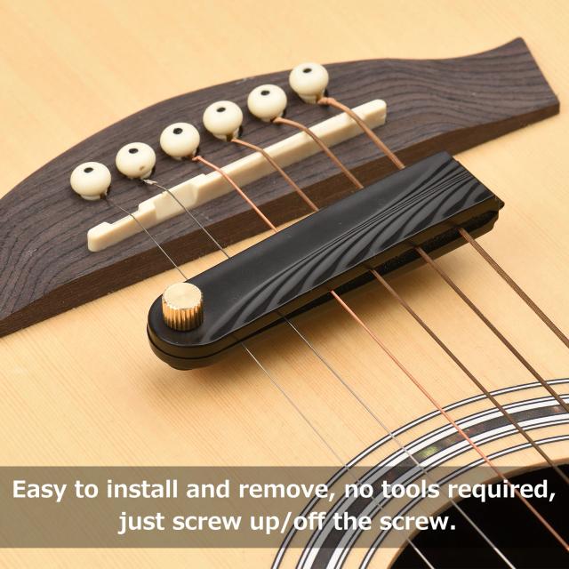 Silenciador de Cordas para Guitarra - Redutor de Ruído e Almofada de Silêncio para Fretboard e Baixo