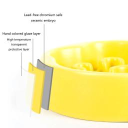 Antichocking cerâmica Pet Bowl, Puppy Food Plate, Messfree Bowl, Alimentação seca de alimentos, Rega Suprimentos - Image 5