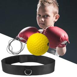Reflex Boxe Bola Com Headband, Reagir Bola De Treino, Equipamento De Treino, Iniciantes Fitness - Image 4