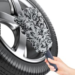 Escova de limpeza de roda de microfibra macia de pelúcia, escovas de detalhamento de carro para manutenção de motocicleta, ferramenta de limpeza, acessórios de carro - Image 3