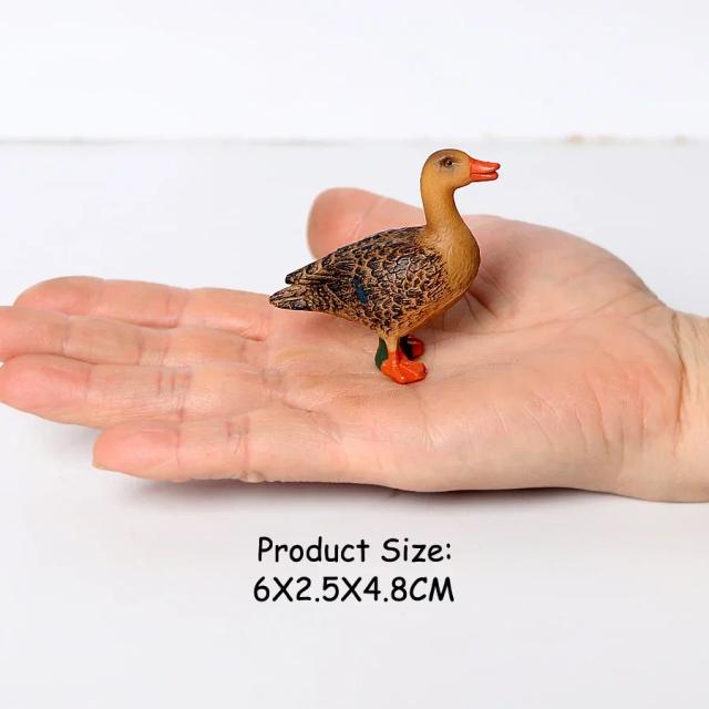 Phoenix Mallard Pavão de Plástico 10cm - Estatueta Realista