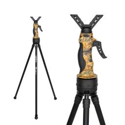TERCEIRO ARM Shooting Stick para caça, descanso de tiro com função de estiramento de um clique, aperto antiderrapante, destacável 360 ° giratório, V-Yoke - Image 2