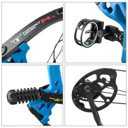 Tiro com arco ao ar livre para crianças, polia ajustável, arco e flecha, fêmea e fêmea, vértice, M3, 10-30 kg - Image 4