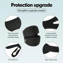 Unisex Neutro Ajustável Sports Knee Protector, Fitness ao ar livre, Ginásio, Caminhadas, Corrida, Perna Strap, 1 Pc - Image 2