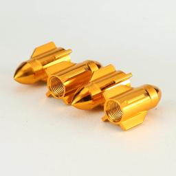 Alumínio foguete pneu válvula tampas para carro, motocicleta, moto liga de pneus capas, EUA Válvula hastes, carro-Styling peças, 4pcs por conjunto - Image 5