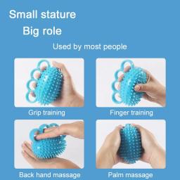 Mão Grip Força Bola Exercício, Finger Wrist Bola Flexibilidade, Músculos e Mão Strengthener Exercício, 4 Fingers, 1Pc - Image 6