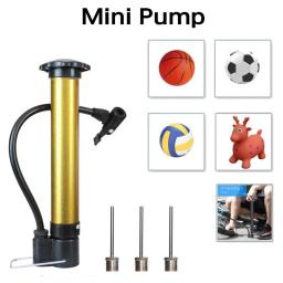 Bola de bicicleta portátil multifuncional, bomba de bicicleta de alta pressão, agulha dourada, futebol e basquete, 1 pc, 3pcs - Image 3