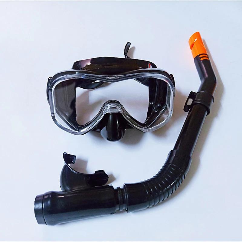 Snorkel profissional conjunto máscara facial completa, equipamento de mergulho, terno do mar profundo, vidro temperado completo, óculos de mergulho seco para adultos - Image 1