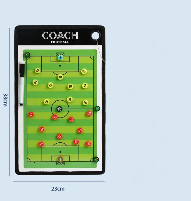 Tabela Tática Portátil para Treinadores de Futebol - Resistente e Reutilizável para Treinos e Competições