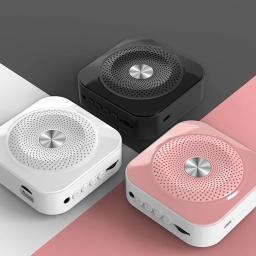Mini megafone abelha, carregador portátil, bluetooth 4.0, compatível com lapela, microfone, amplificador de voz suspenso, tf - Image 5