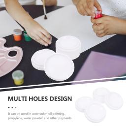 Placa De Misturador De Cores De Porcelana De Imitação, Paleta De Pintura Oval, Mistura De Pigmentos, Paletas De Maquiagem Infantil, Paleta De Onda - Image 2