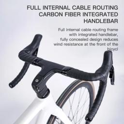 IREFOX Quadro de bicicleta de carbono completo, leve, compatível com disco de bicicleta de estrada, roteamento interno oculto, conjunto de quadro de estrada de carbono - Image 4