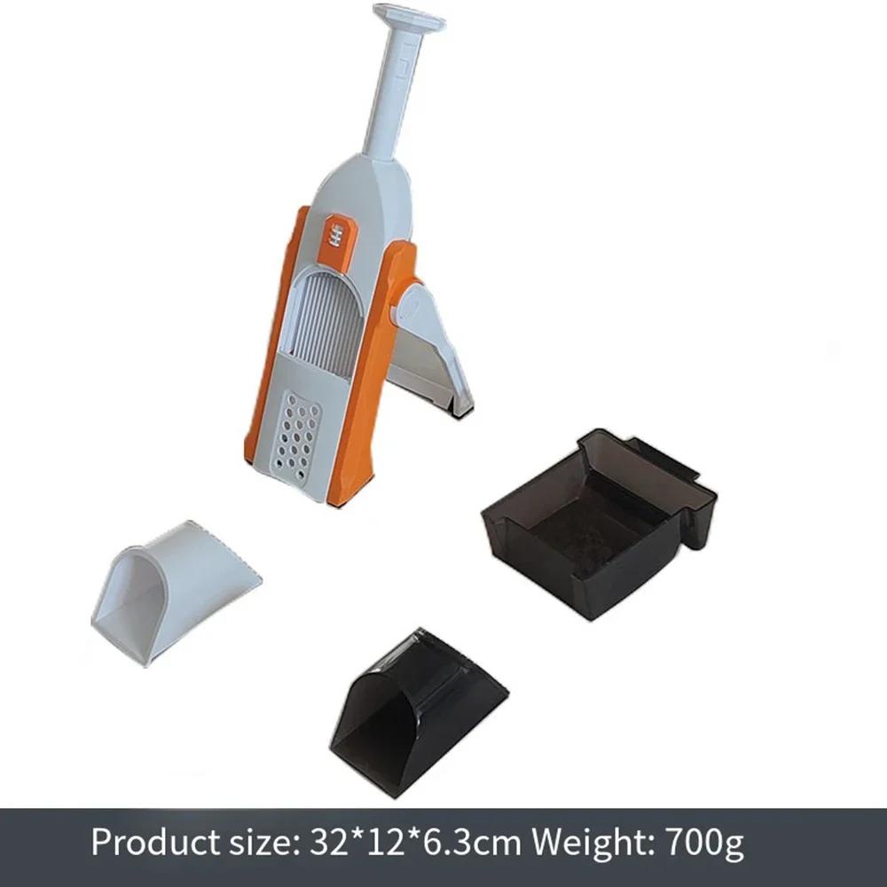 Mandolina Slicer Vegetal Chopper, Cortador De Batata De Alimentos, Tiras Julienne Dicer, Espessura Ajustável, Cozinha Cortando Artefato - Image 1